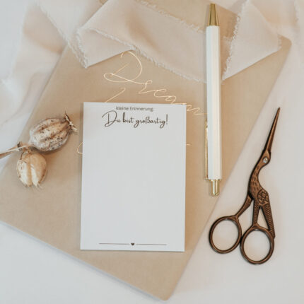 Notizblock kleine Erinnerung