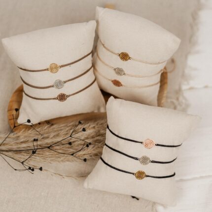 Armband Blumenmandala aus 925 Sterling Silber