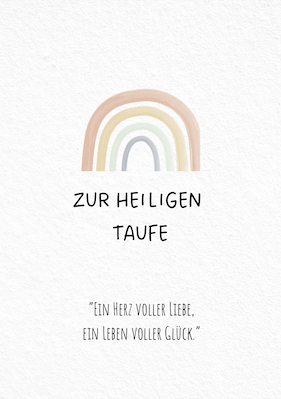 zur heiligen Taufe "Ein Herz voller Liebe.."