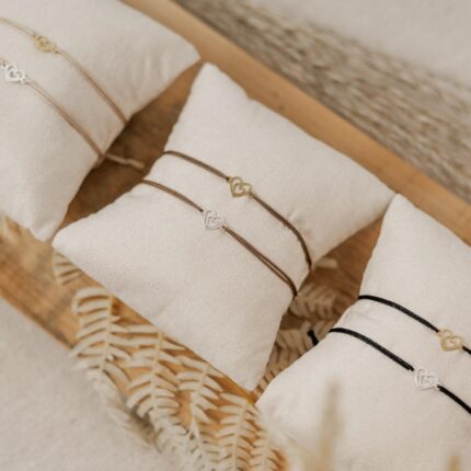 Armband Doppelherz aus 925 Sterling Silber