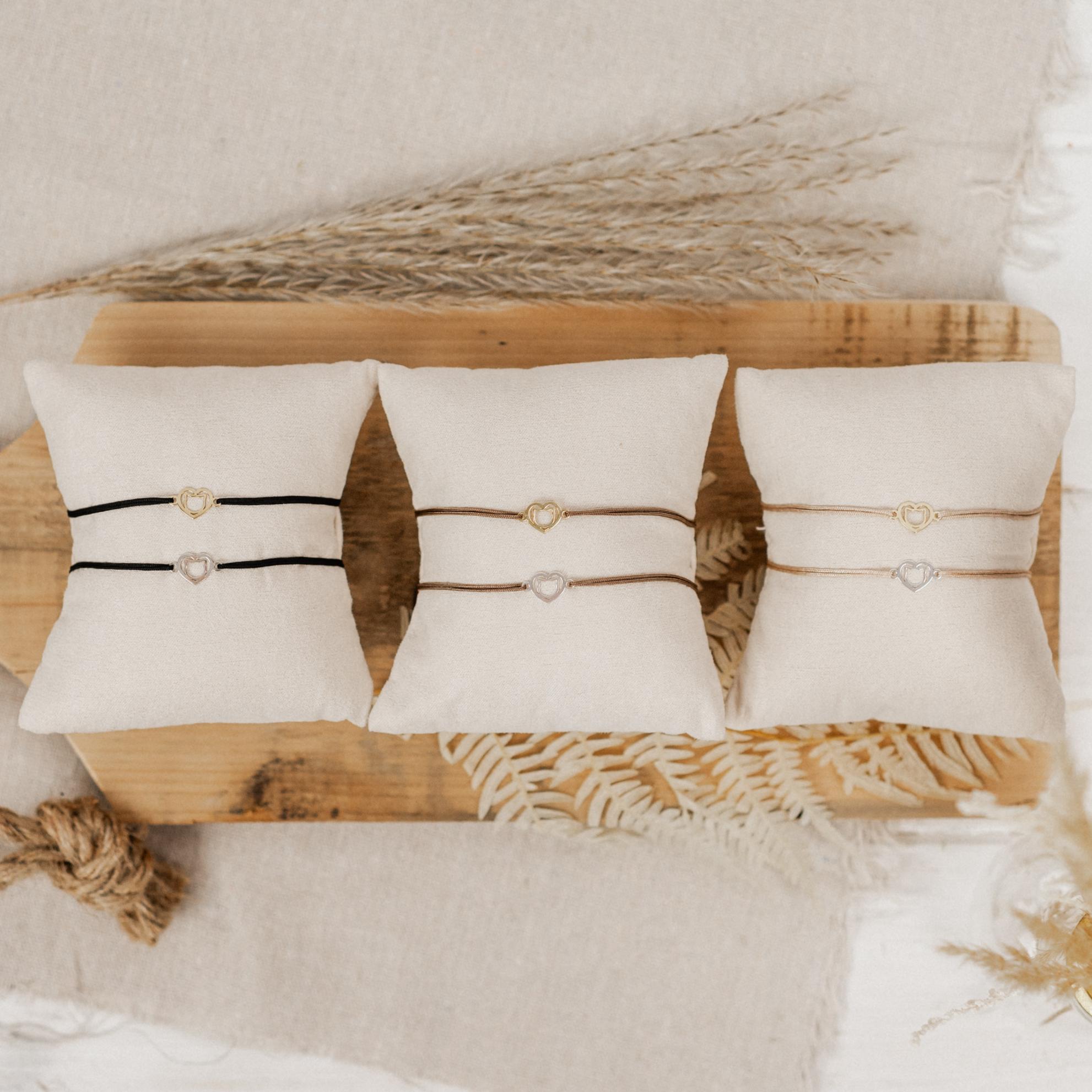 katzenherz-alle-quadr Armband Katzenherz aus 925 Sterling Silber